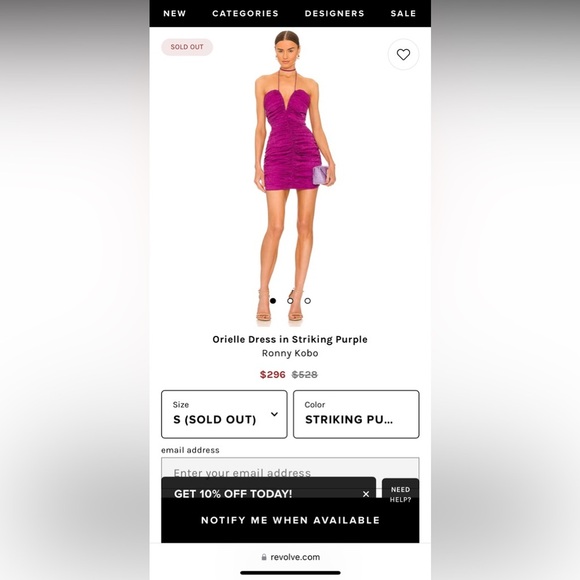 NWT RONNY KOBO ORIELLE RUCHED SILK-BLEND JACQUARD MINI DRESS - Picture 5 of 8